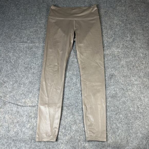 Athleta Elation Shimmer Tight Womens Small Sandbar Taupe Athleisure - Picture 1 of 9